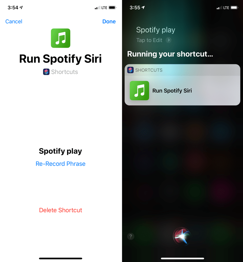 Download Spotify Siri Shortcut